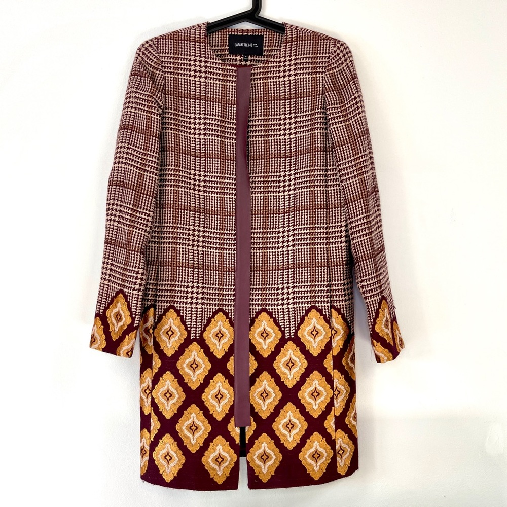 NWT Lafayette 148 New York Wool Silk Blend Jacket